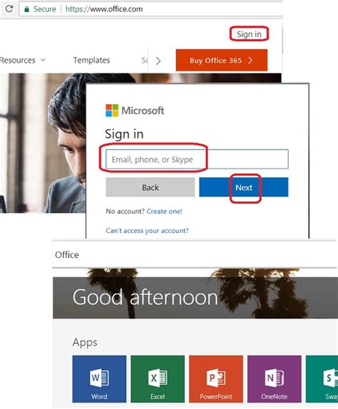 office account sign in.